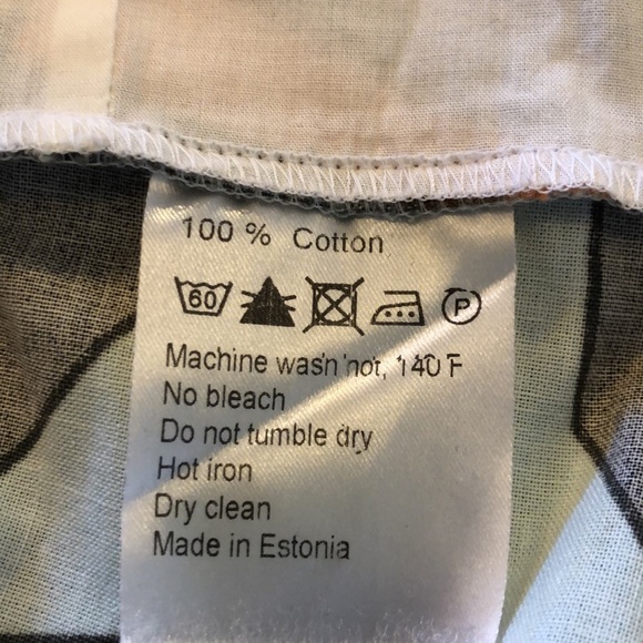 Marimekko for Anthropologie 100% Cotton Multi Color Graphic Scoop Neck Dress S/0 - Picture 9 of 9